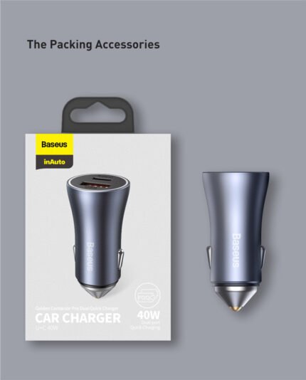 Baseus Golden Contactor Pro Dual Quick Charger Car Charger 40W